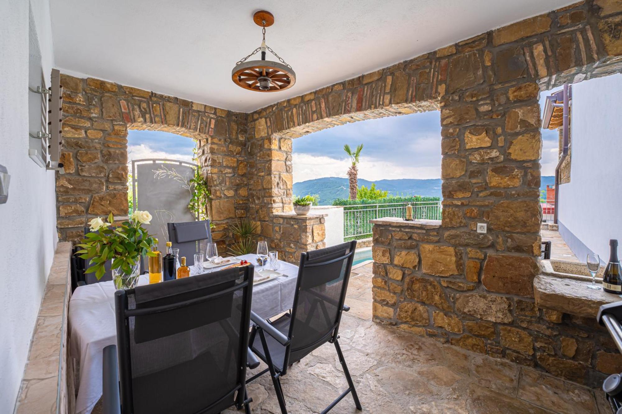 Holiday Home Belveder Motovun With Heated Pool Livade Zewnętrze zdjęcie