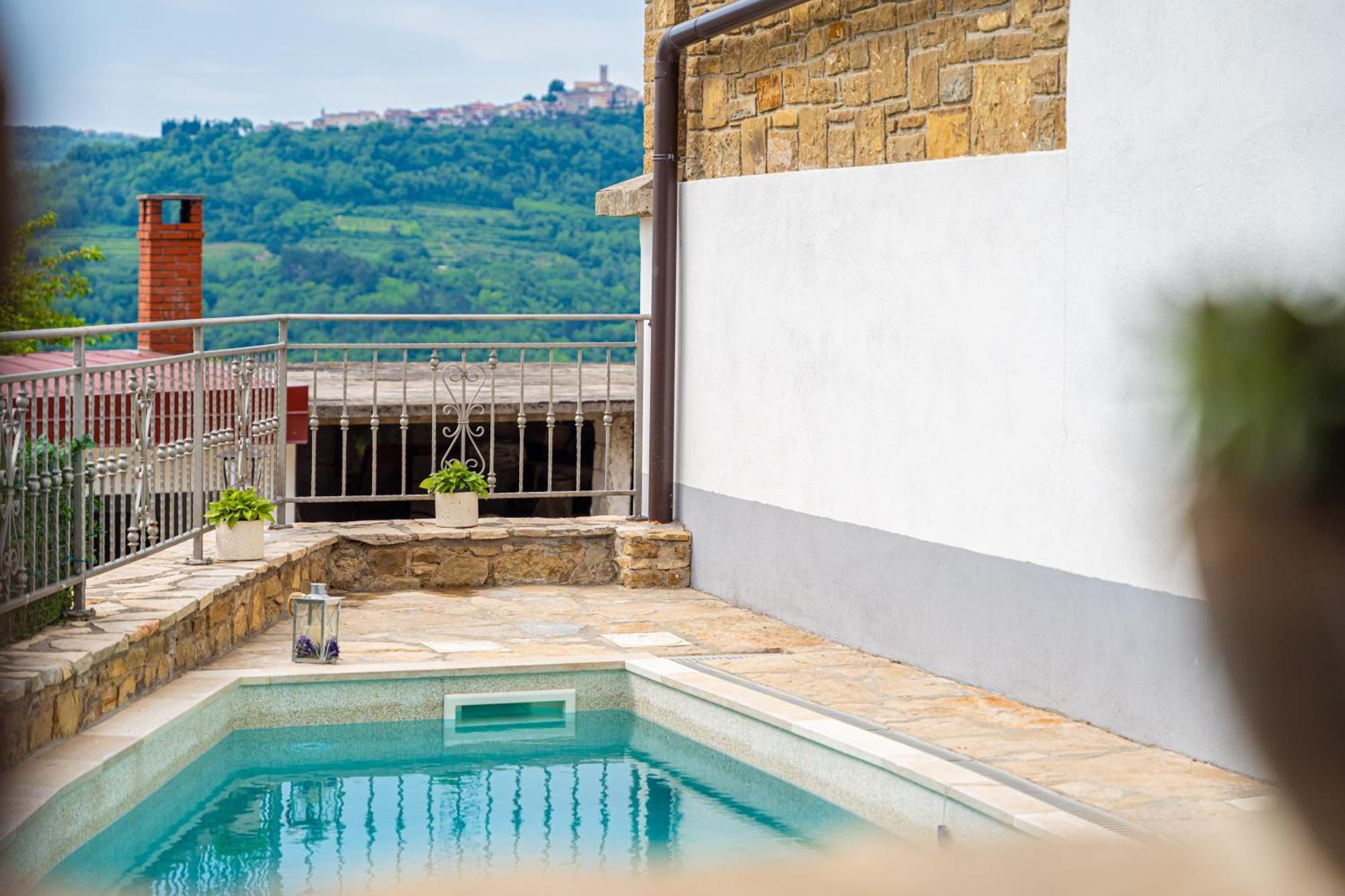 Holiday Home Belveder Motovun With Heated Pool Livade Zewnętrze zdjęcie
